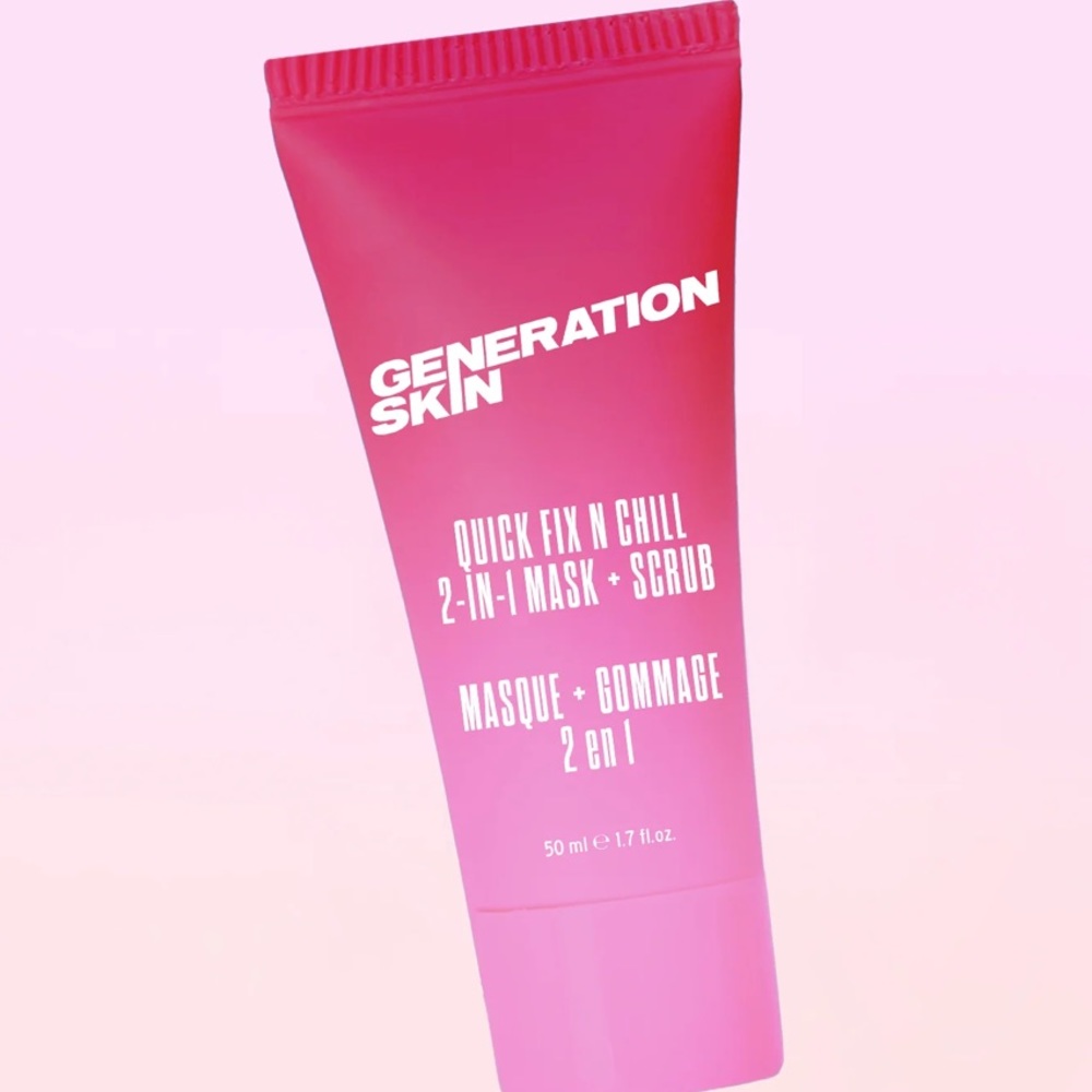 NWT Generation Skin Quick Fix N Chill Mask + Scrub. 1.7 oz